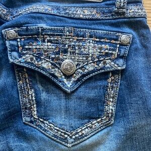 Grace in LA Embellished Boot Cut Jeans